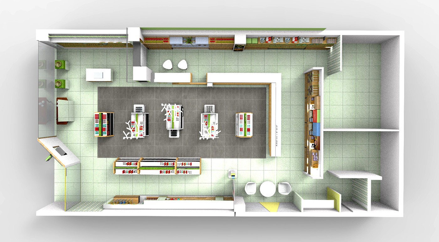 medical shop interior design