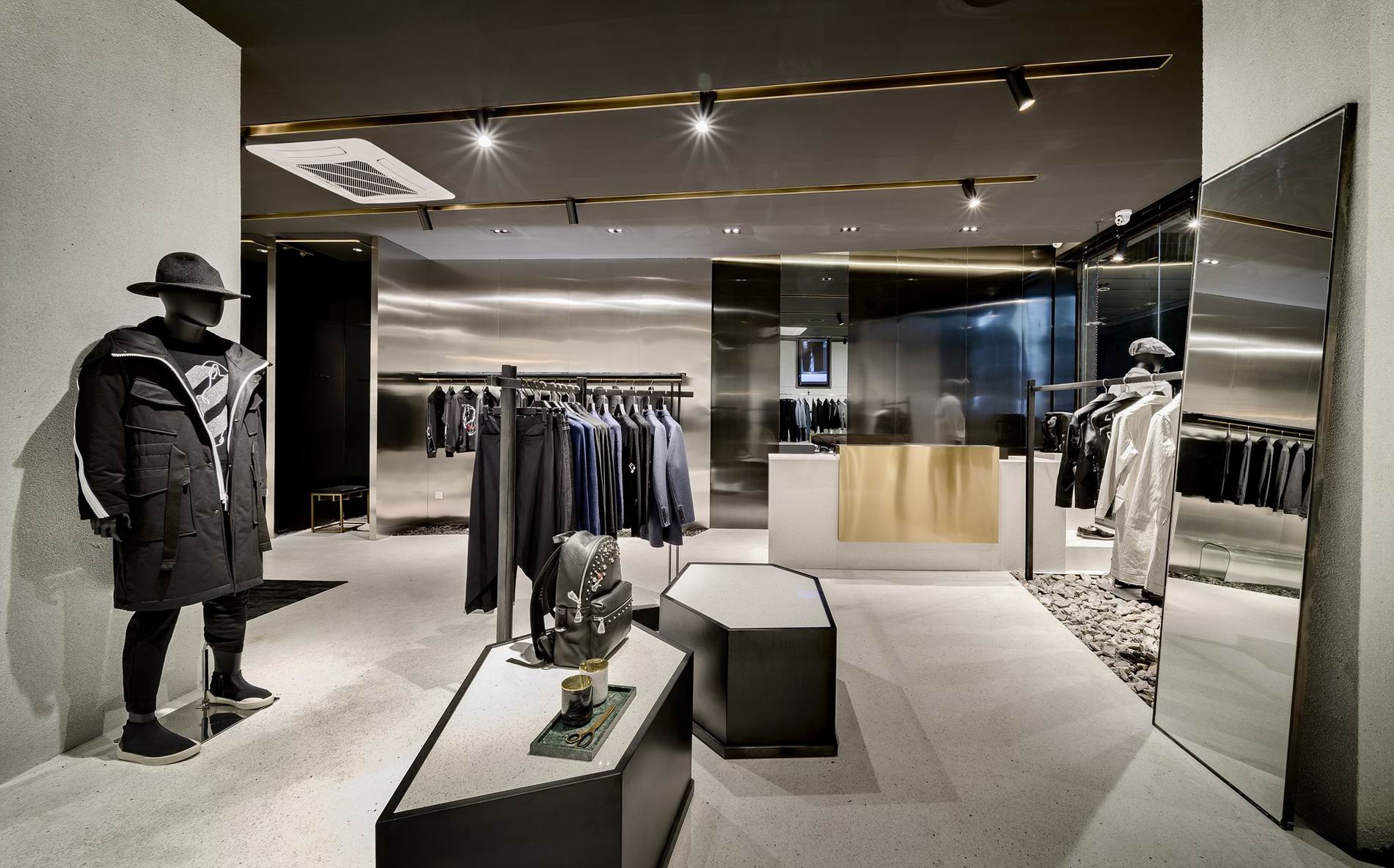 Professional Men's Clothing Shop Interior Design Supplier
