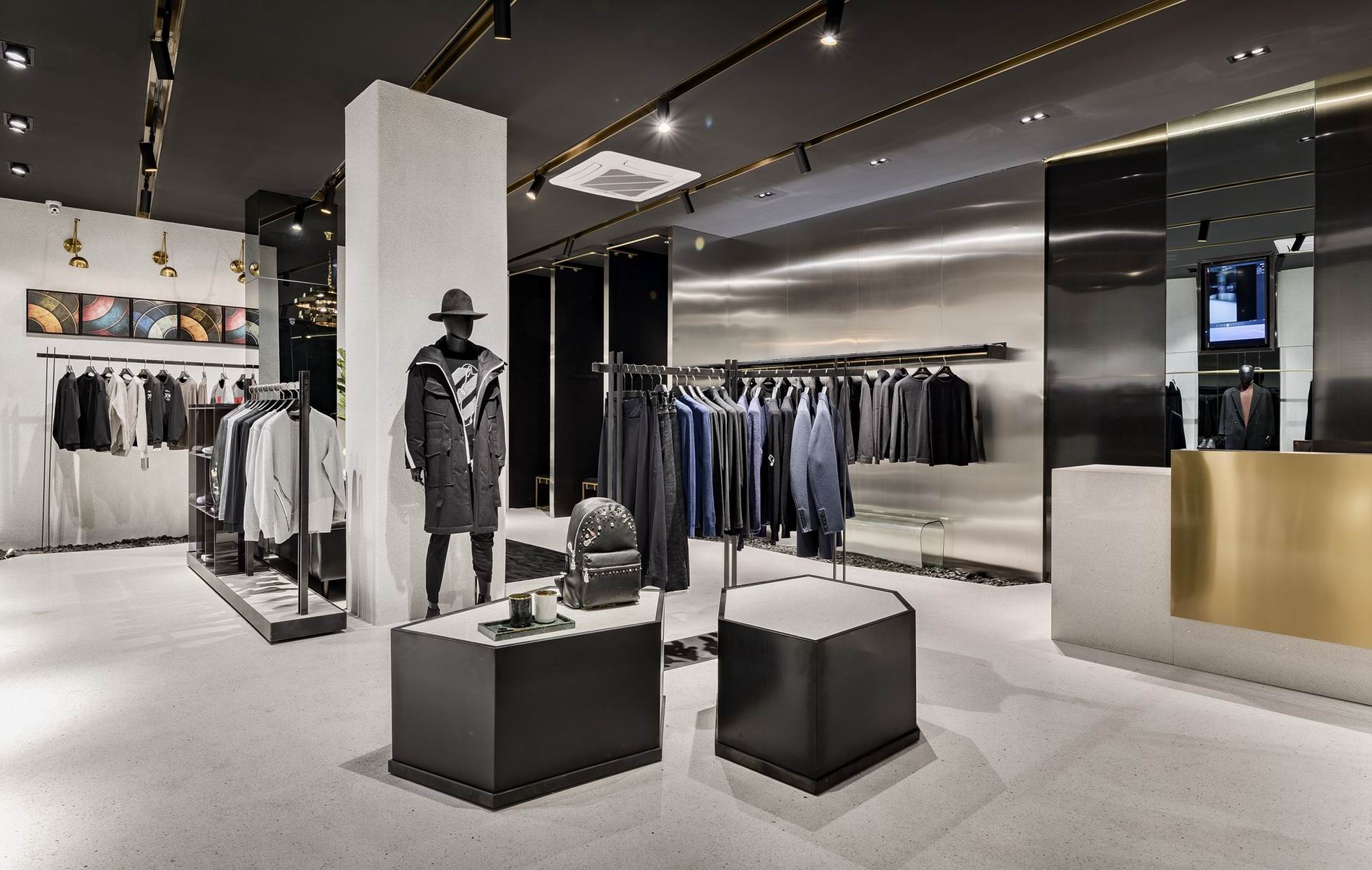 Professional Men's Clothing Shop Interior Design Supplier