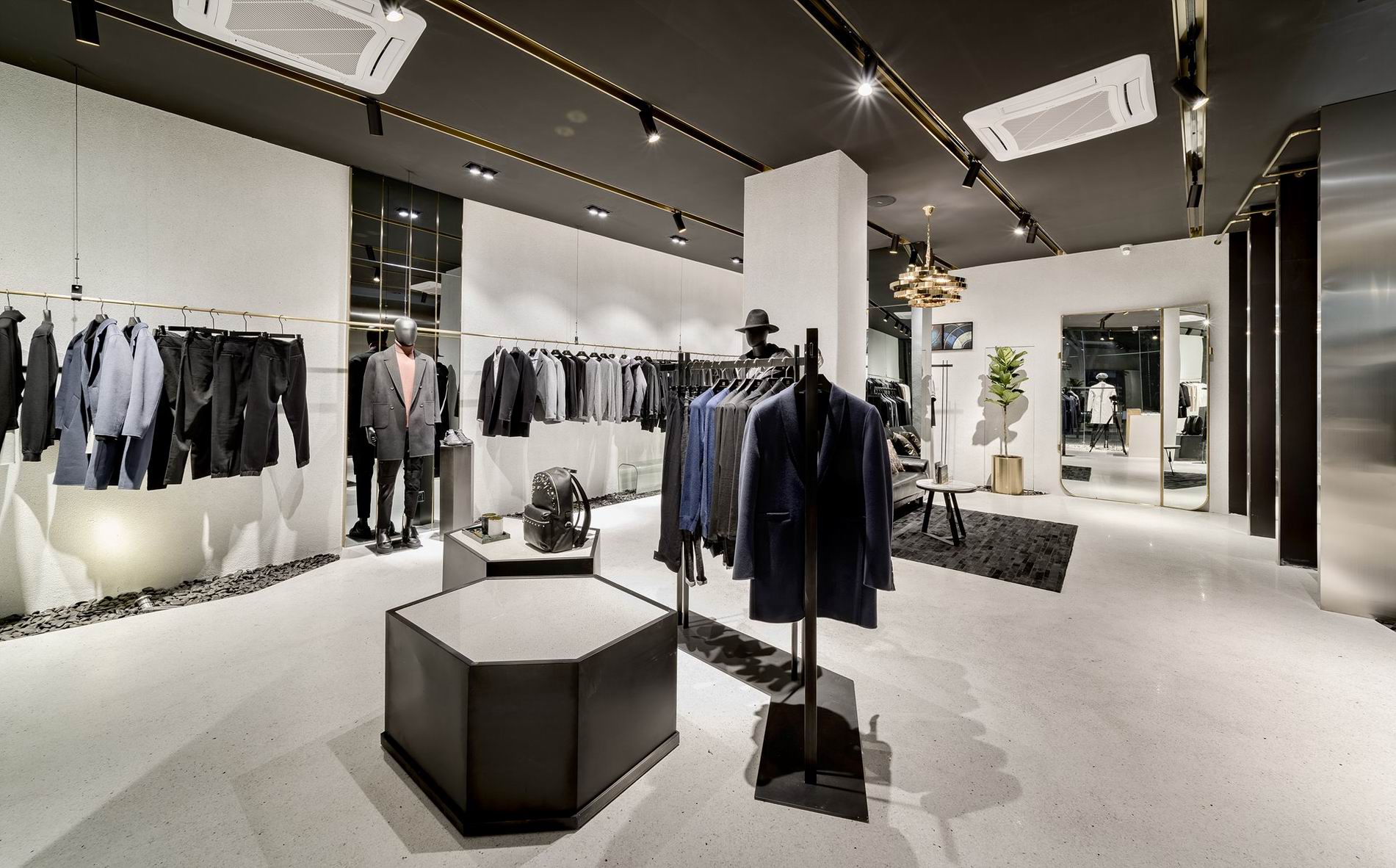 Professional Men's Clothing Shop Interior Design Supplier