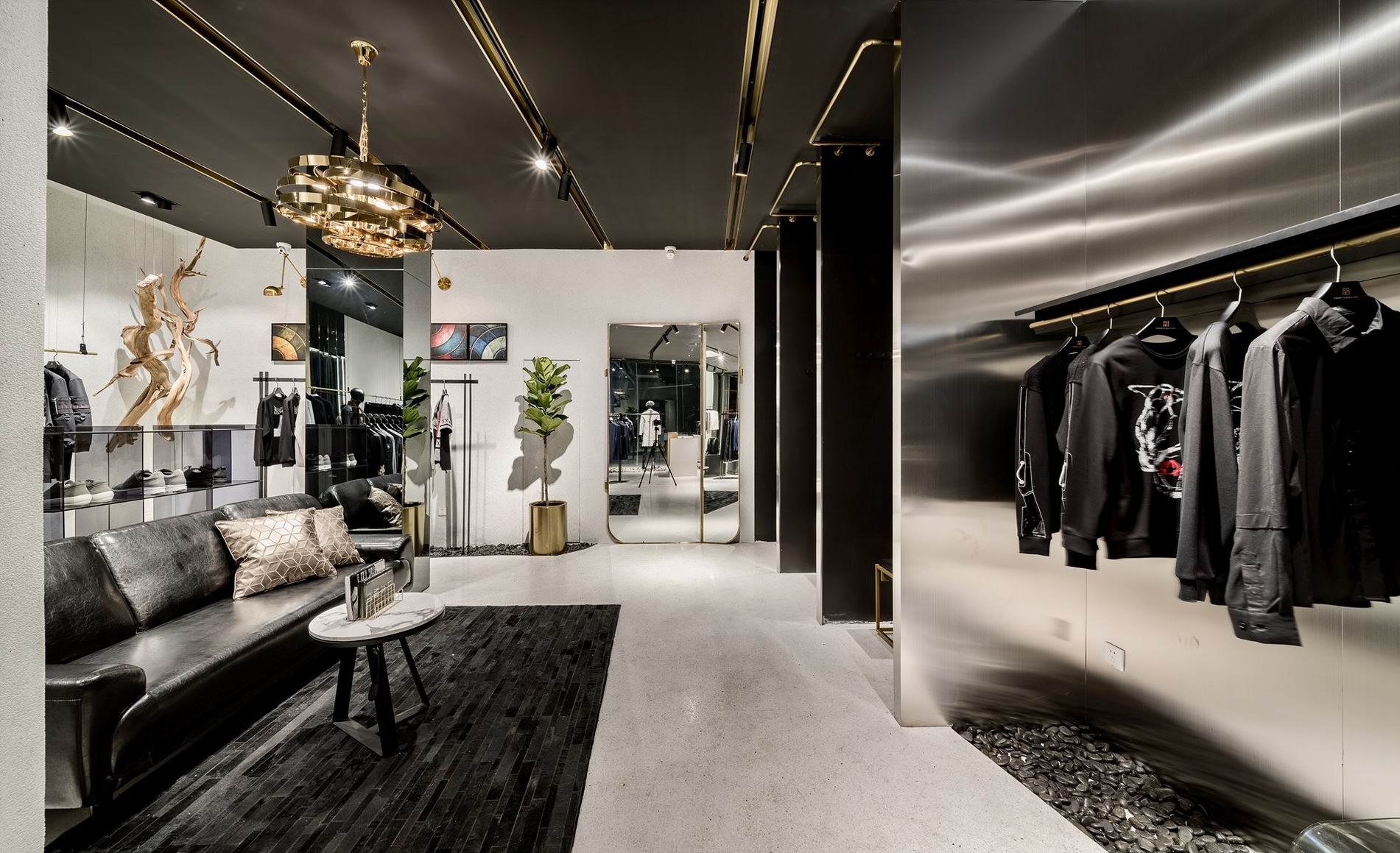 Professional Men's Clothing Shop Interior Design Supplier