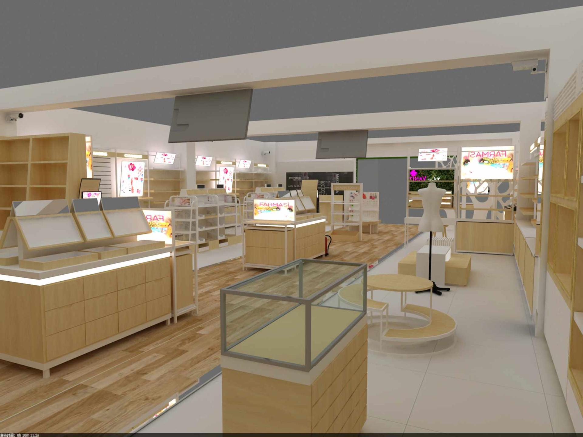 Professional Cosmetics Store Interior Design Supplier
