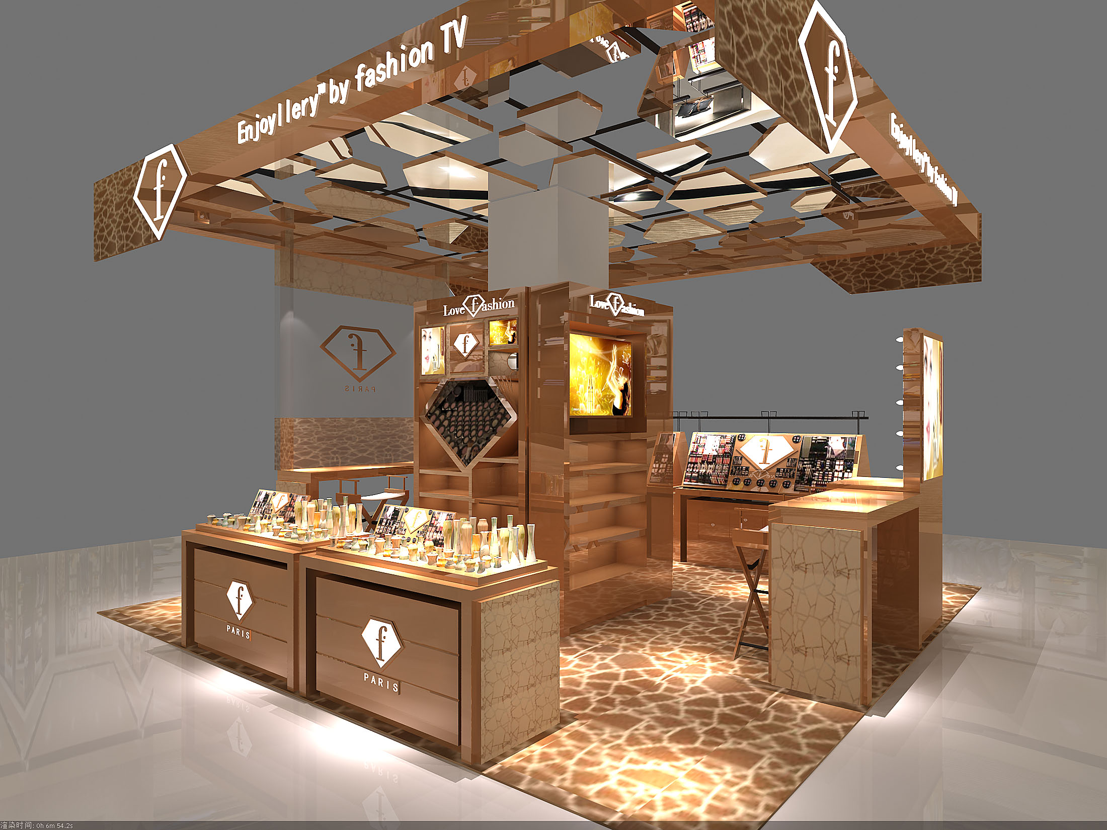 Cosmetic Counter Design Cosmetic Display Cases