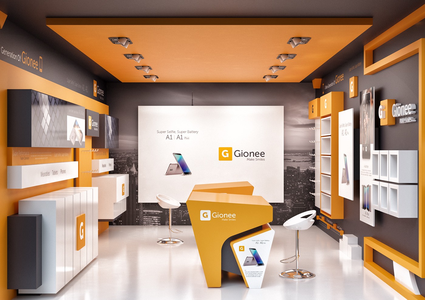 Professional Mobile Phone Shop Interior Design & Mobile Shop...