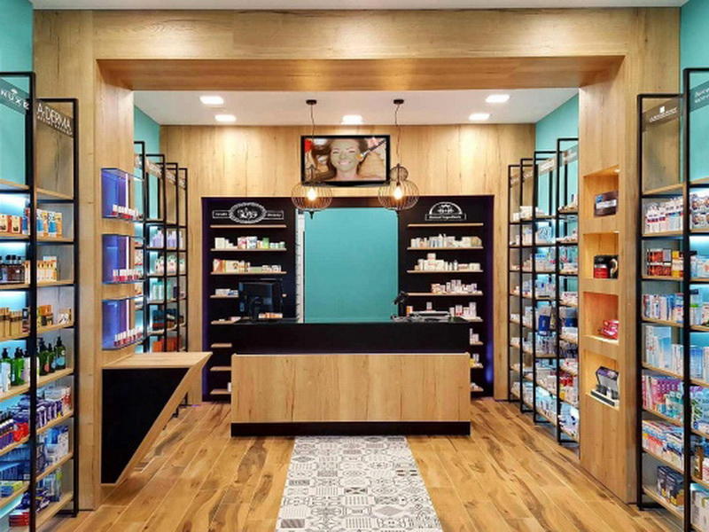 Retail Pharmacy Shop Interior Design OY-PSD005