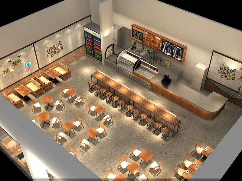 Cafe Interior Design Ideas  OY-CSD010