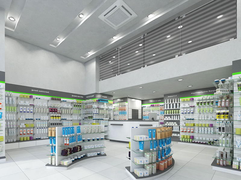Pharmacy Shop Interior Furniture Design OY-PSD023