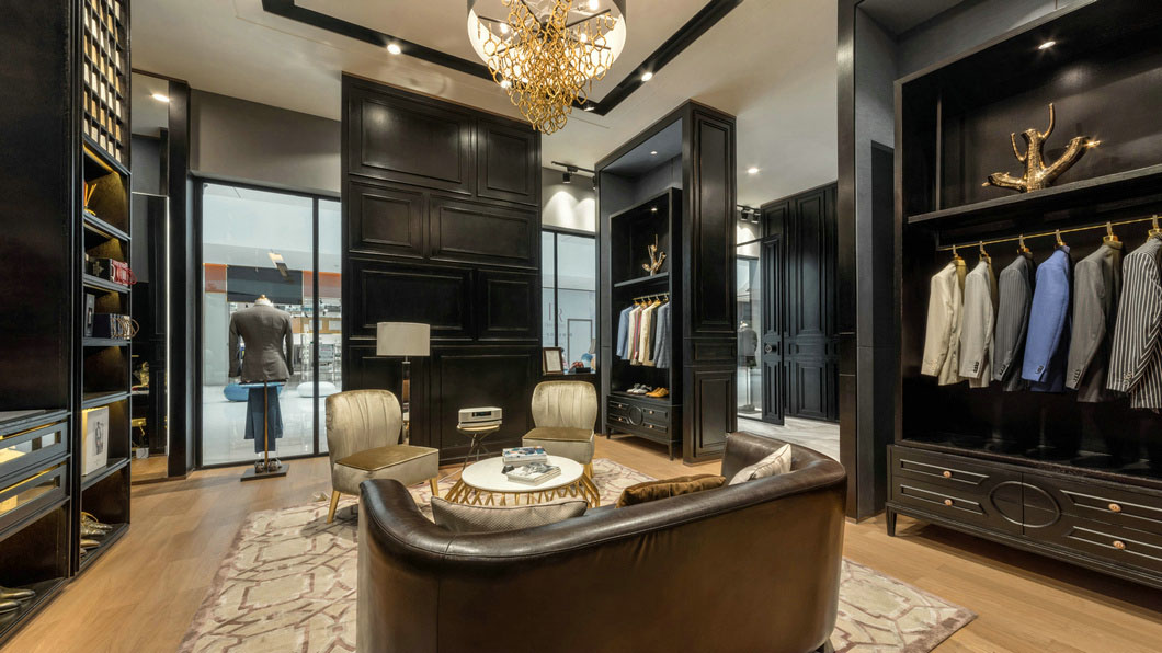 high-end garment shop interior design ideas cheapest price for show room OUYEE-4