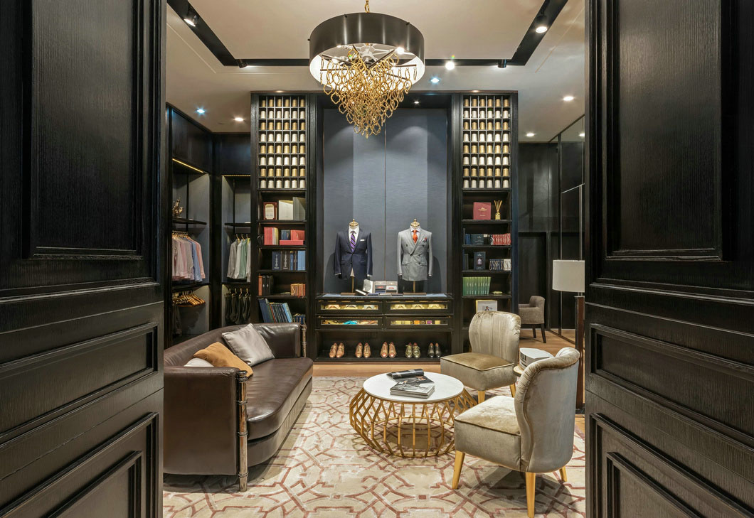high-end garment shop interior design ideas cheapest price for show room OUYEE-6