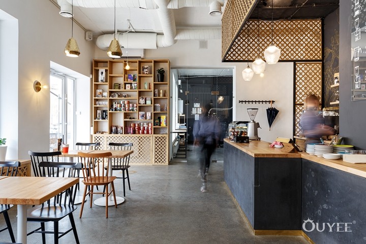 modern coffee shop counter design