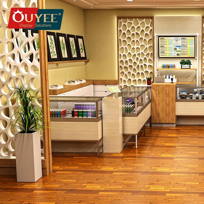 Professional Smoke Shop Suppliers Luxury Hemp Sore Design With High Quality Tobacco Furniture Wholesale Tobacco Shelf