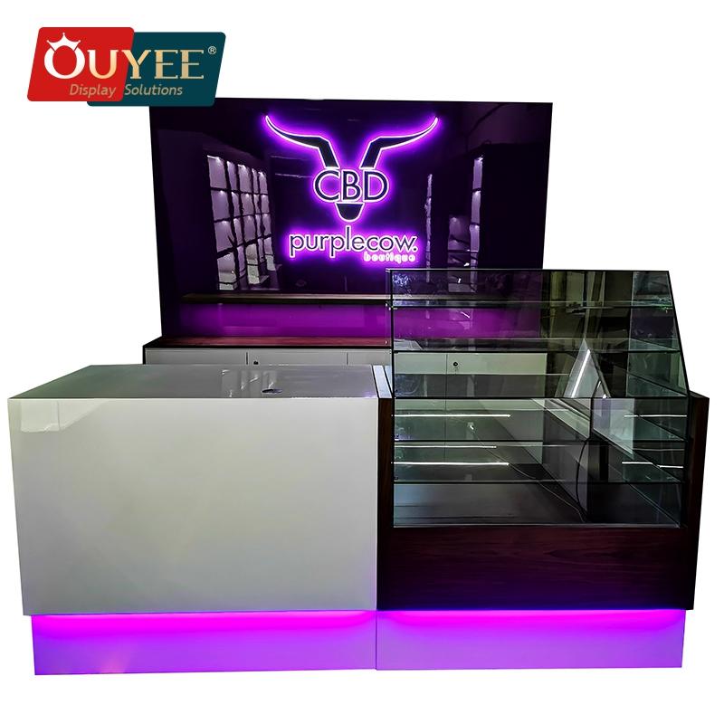 Special Design Tobacco Display Rack CBD Display Case Factory Customized Shelving For Cigarettes