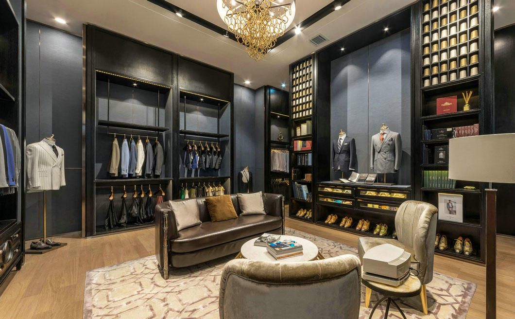 high-end garment shop interior design ideas cheapest price for show room OUYEE-1