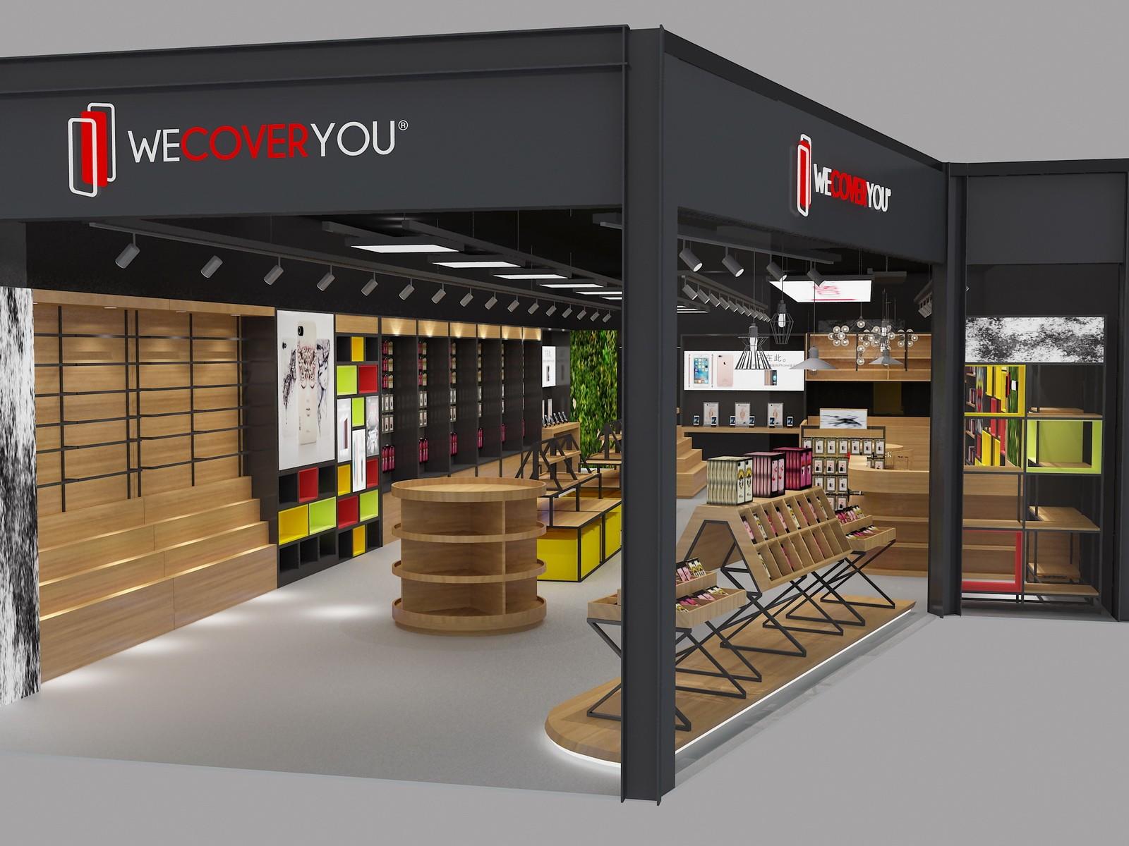 top brand mobile counter design showcase bulk production OUYEE